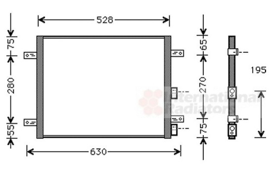 Condenser, air conditioning 01005081 International Radiators, Image 3