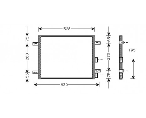 Condenser, air conditioning 01005081 International Radiators