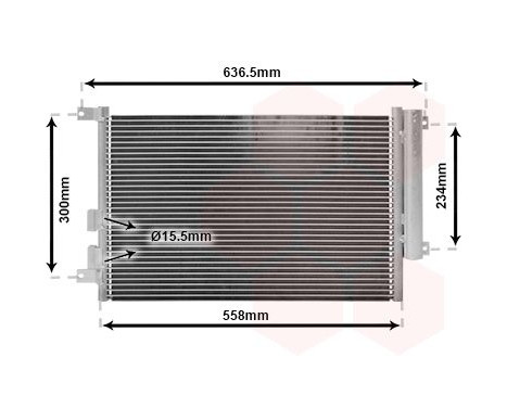 Condenser, air conditioning 01005082 International Radiators, Image 2