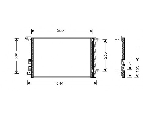 Condenser, air conditioning 01005082 International Radiators