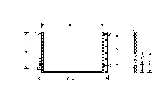 Condenser, air conditioning 01005082 International Radiators