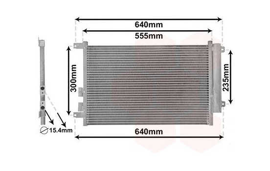 Condenser, air conditioning 01005088 International Radiators, Image 2