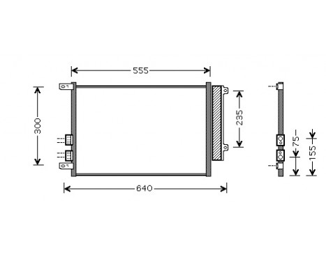 Condenser, air conditioning 01005088 International Radiators