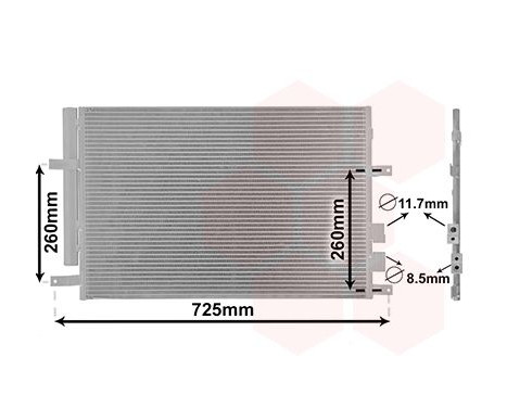 Condenser, air conditioning 01005097 International Radiators, Image 2