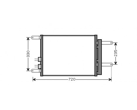 Condenser, air conditioning 01005111 International Radiators