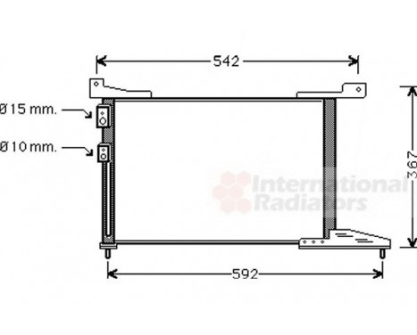 Condenser, air conditioning 02005114 International Radiators, Image 2