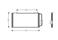 Condenser, air conditioning 02005139 International Radiators