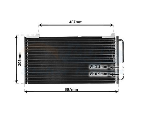 Condenser, air conditioning 02005139 International Radiators, Image 2
