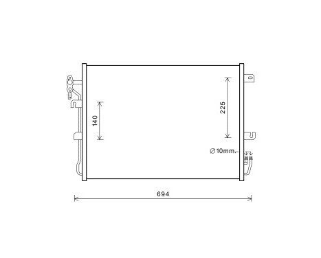 Condenser, air conditioning 02005215 International Radiators