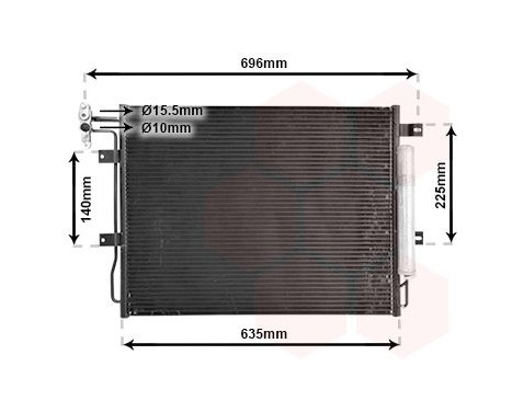 Condenser, air conditioning 02005215 International Radiators, Image 2