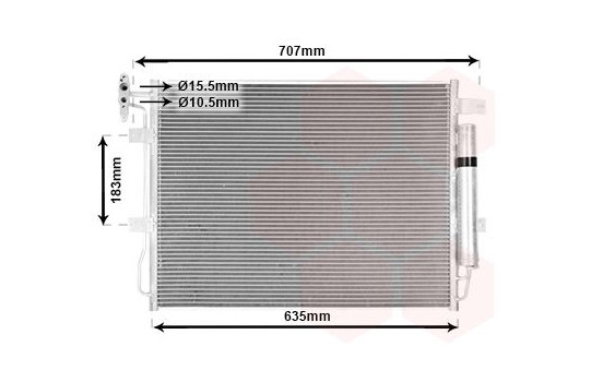 Condenser, air conditioning 02015703 International Radiators
