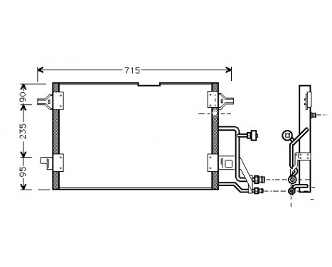 Condenser, air conditioning 03005116 International Radiators, Image 2