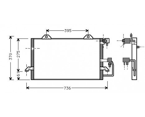 Condenser, air conditioning 03005118 International Radiators, Image 2