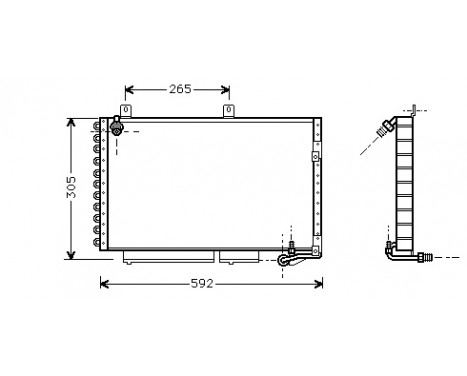 Condenser, air conditioning 03005120 International Radiators