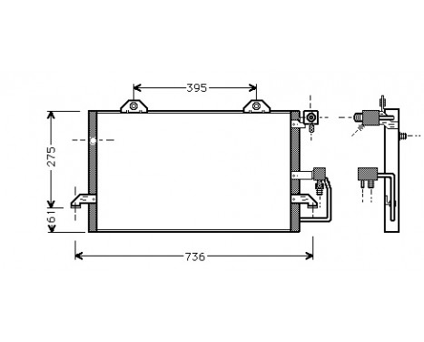 Condenser, air conditioning 03005121 International Radiators