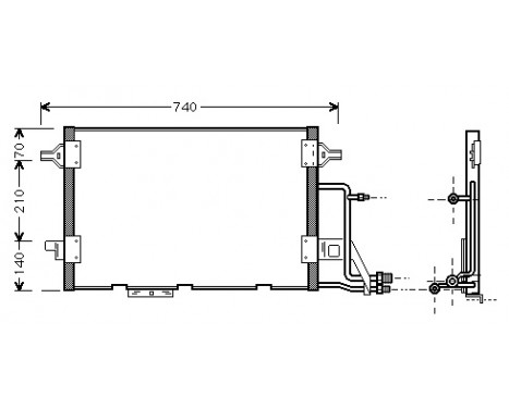 Condenser, air conditioning 03005137 International Radiators, Image 2