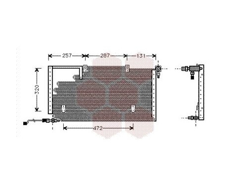 Condenser, air conditioning 03005138 International Radiators, Image 2