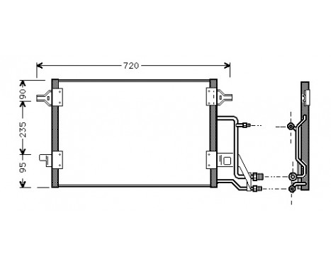 Condenser, air conditioning 03005140 International Radiators, Image 2