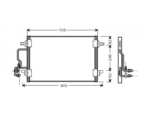 Condenser, air conditioning 03005175 International Radiators, Image 2
