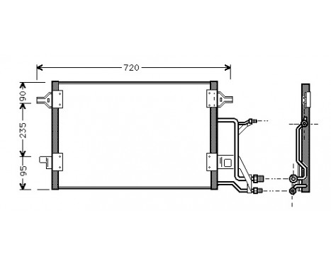 Condenser, air conditioning 03005176 International Radiators, Image 2
