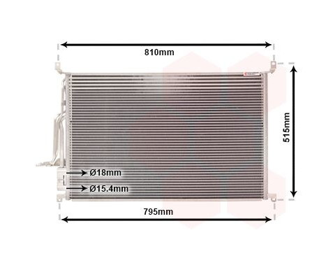 Condenser, air conditioning 03005301 International Radiators, Image 2