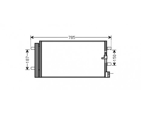 Condenser, air conditioning 03005352 International Radiators, Image 2