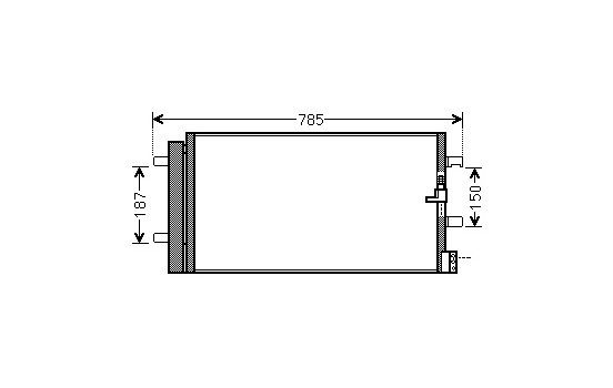 Condenser, air conditioning 03005352 International Radiators, Image 2