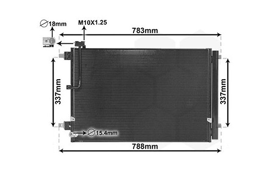 Condenser, air conditioning 03005389 International Radiators