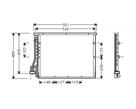 Condenser, air conditioning 06005148 International Radiators, Image 2