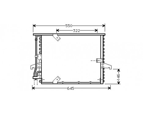 Condenser, air conditioning 06005180 International Radiators, Image 2