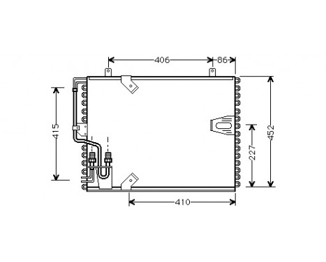 Condenser, air conditioning 06005183 International Radiators, Image 2
