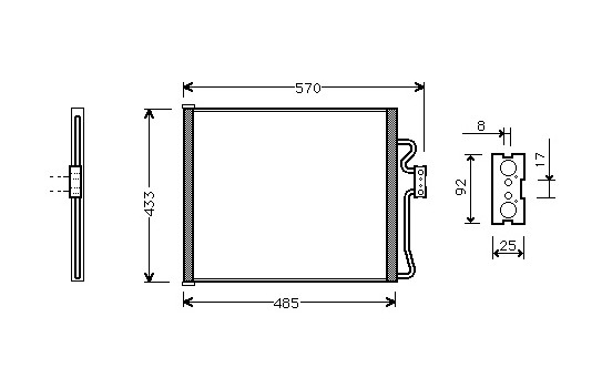 Condenser, air conditioning 06005185 International Radiators