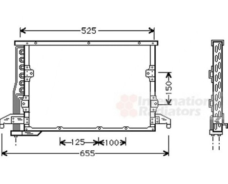Condenser, air conditioning 06005190 International Radiators, Image 2