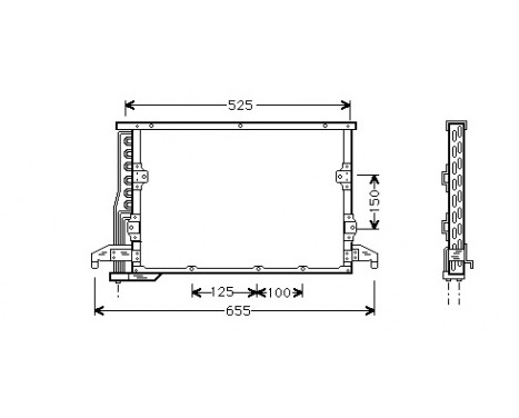 Condenser, air conditioning 06005190 International Radiators