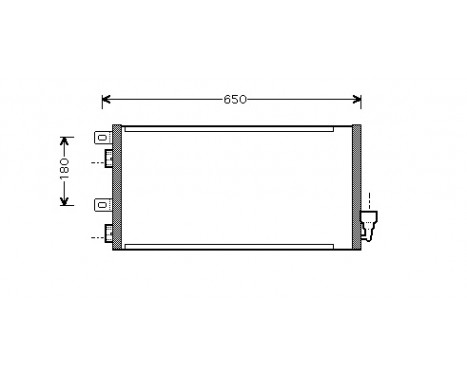 Condenser, air conditioning 06005256 International Radiators, Image 2