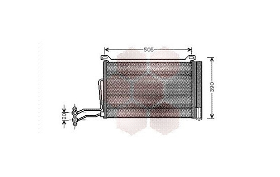 Condenser, air conditioning 06005264 International Radiators, Image 2