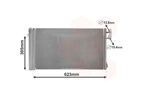 Condenser, air conditioning 06005296 International Radiators, Image 2