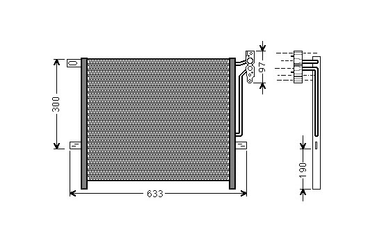 Condenser, air conditioning 06005369 International Radiators