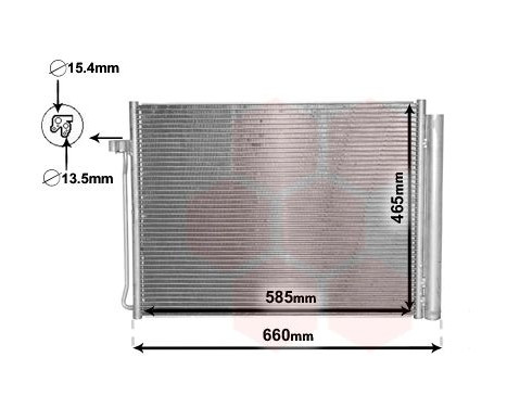 Condenser, air conditioning 06005377 International Radiators, Image 2