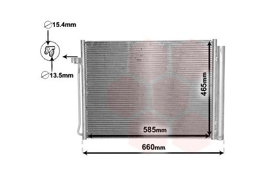 Condenser, air conditioning 06005377 International Radiators, Image 2