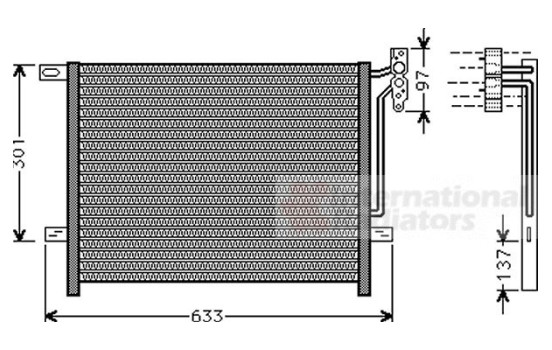 Condenser, air conditioning 06005397 International Radiators, Image 2