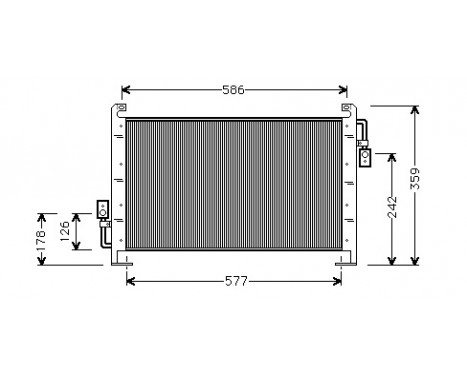 Condenser, air conditioning 07005015 International Radiators