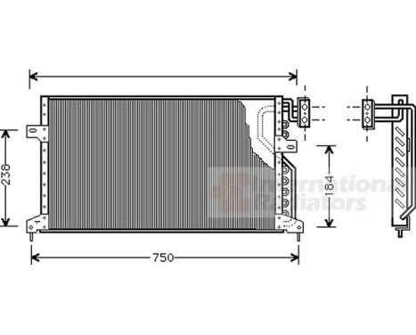 Condenser, air conditioning 07005020 International Radiators, Image 2