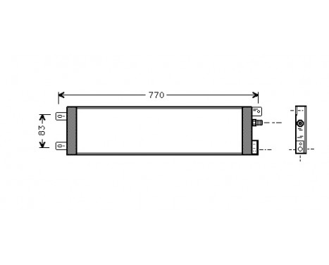 Condenser, air conditioning 07005025 International Radiators