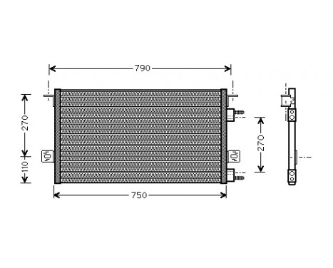 Condenser, air conditioning 07005037 International Radiators