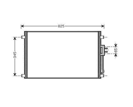 Condenser, air conditioning 07005079 International Radiators