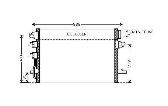 Condenser, air conditioning 07005088 International Radiators