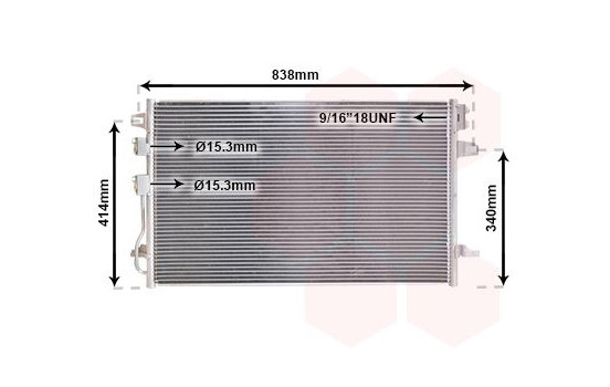 Condenser, air conditioning 07005088 International Radiators, Image 2