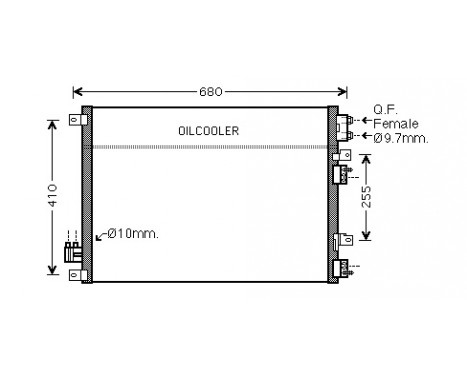 Condenser, air conditioning 07005093 International Radiators