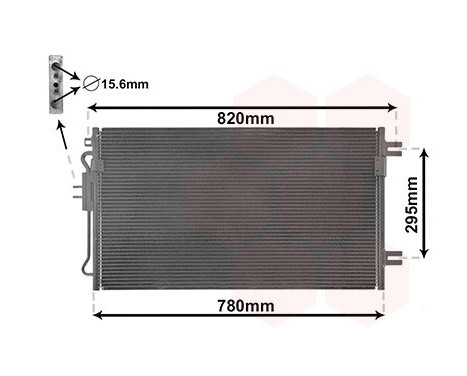 Condenser, air conditioning 07005098 International Radiators, Image 2